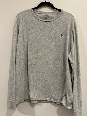 Polo Ralph Lauren Cotton Gray Long Sleeve T-shirt, Men’s XXL